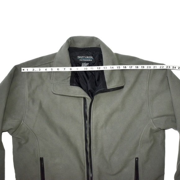 Drift Creek Outdoors fleece outerwear jacket army green sage - Picture 4 of 10